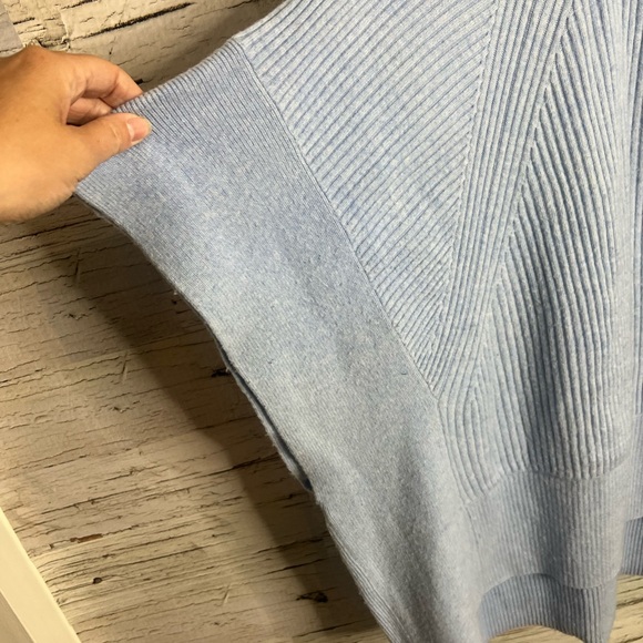 Vineyard vines blue short sleeve poncho cape sweater oversized size xs - Picture 3 of 6